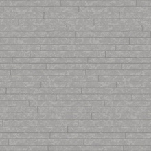 Namari Sterling Distressed Tile Metallic Wallpaper