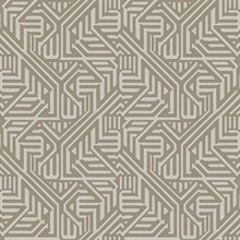 Nambiti Brown Geometric Wallpaper