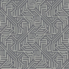 Nambiti Charcoal Geometric Wallpaper