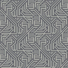 Nambiti Charcoal Geometric Wallpaper