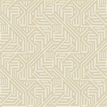 Nambiti Cream Geometric Wallpaper