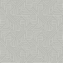 Nambiti Grey Geometric Wallpaper