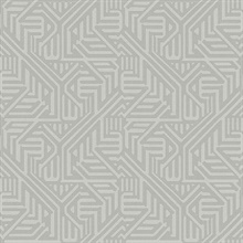 Nambiti Grey Geometric Wallpaper