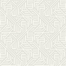 Nambiti Light Grey Geometric Wallpaper