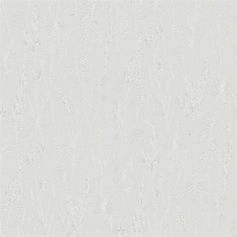 Nami Light Grey Slightly Textured Flowers Wallpaper