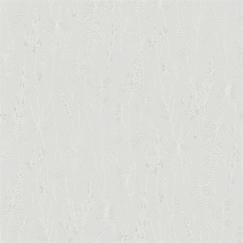 Nami Light Grey Slightly Textured Flowers Wallpaper