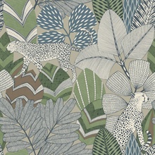Namiri Blue Leaf Wallpaper