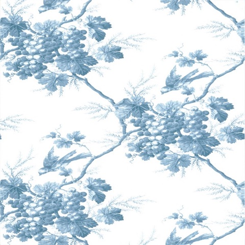 Napa Valley Blue Grape Toile