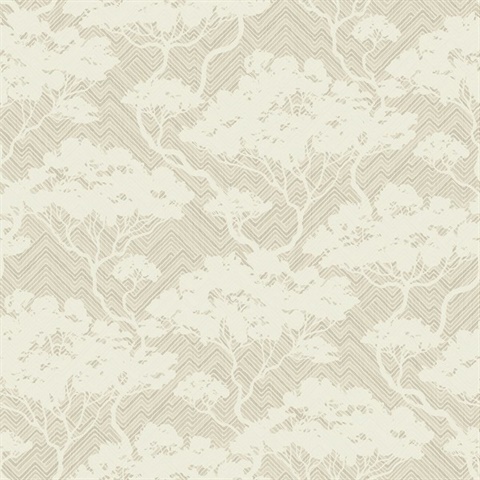 Nara Stringcloth Botanical Linen Wallpaper