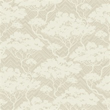 Nara Stringcloth Botanical Linen Wallpaper