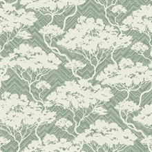 Nara Stringcloth Botanical Sage Wallpaper