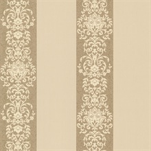 Nash Stripe Gold Embellished Stripe Wallpaper