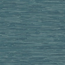 Natalie Teal Weave Texture Wallpaper