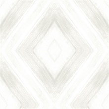 Natural Ballad Pearlescent Brushstroke Diamond Wallpaper