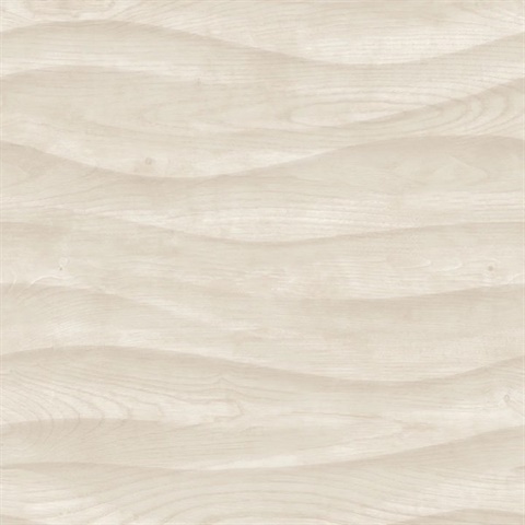 Natural Drift Wavy Wood Structure Natural Wallpaper