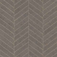 Atelier Herringbone Natural Grey Wallpaper