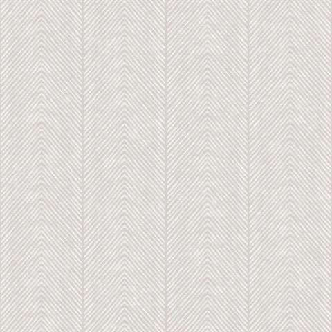 Natural Herringbone Greyish Beige Wallpaper