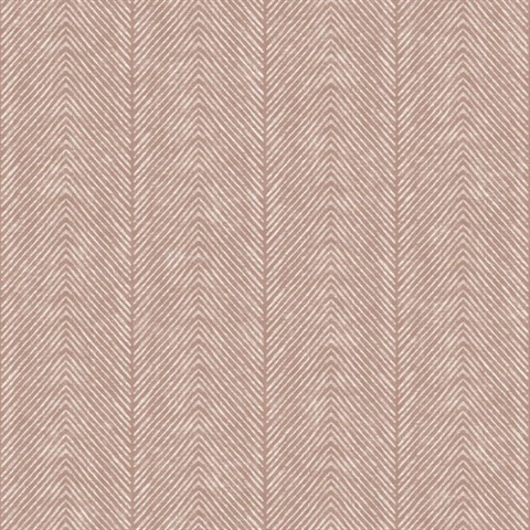 Natural Herringbone Orange Wallpaper
