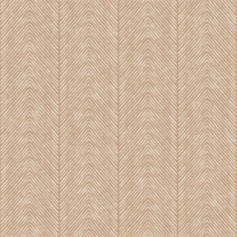 Natural Herringbone Taupe Wallpaper