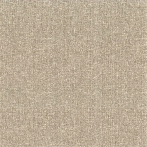 Natural Linen Light Brown Textured Wallpaper