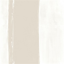 Natural Painterly Ink Wash Stripe Wallpaper