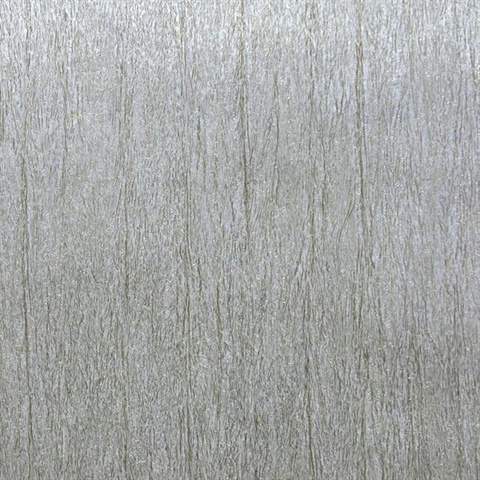 Silver & Light Gold Natural Bark Faux Texture Wallpaper