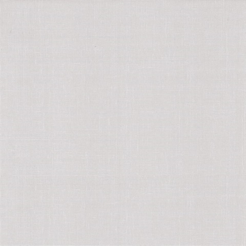Natural Woven Linen Grey Wallpaper