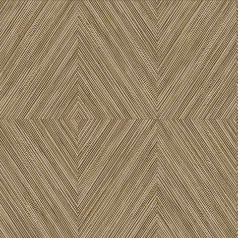 Naturale Flax Faux Wood Geometric Wallpaper