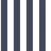 Blue Awning Stripe Wallpaper