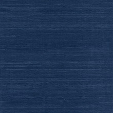 Navy Blue Blue Natural Grasscloth Wallpaper