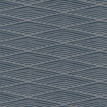 Navy Blue Lofty Peaks Geometric Diamonds Wallpaper