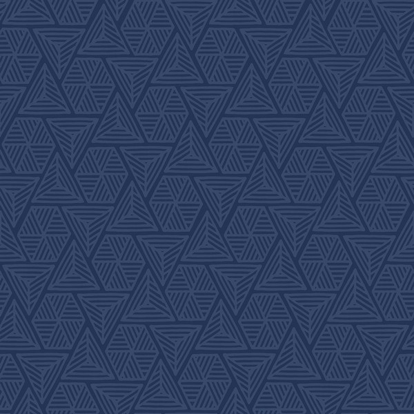 Navy Blue Triangle Geometric Shapes Wallpaper