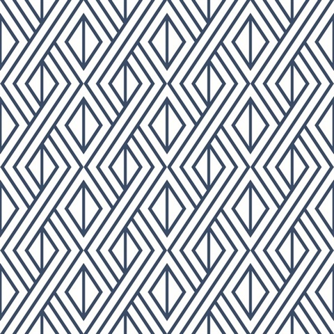 Navy Diamond Geometric