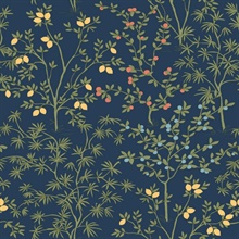 Navy Lemon Grove Peel & Stick Wallpaper