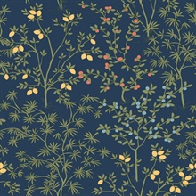 Navy Lemon Grove Peel &amp; Stick Wallpaper