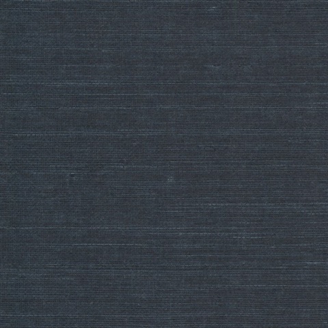 Maguey Natural Sisal Grasscloth Navy Wallpaper
