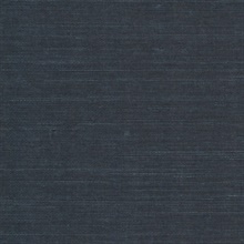 Maguey Natural Sisal Grasscloth Navy Wallpaper