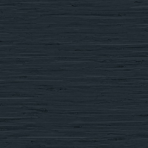 Navy Marion Faux Arrowroot Cloth Wallpaper