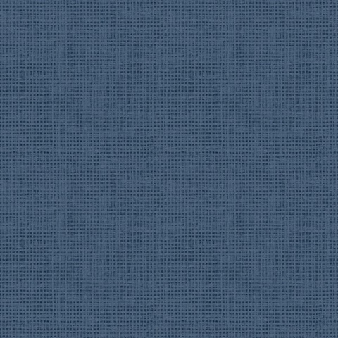 Navy Nimmie Navy Faux Basketweave Wallpaper