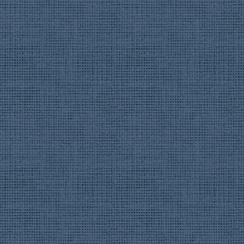 Navy Nimmie Navy Faux Basketweave Wallpaper