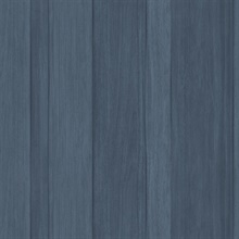 Navy Radnor Faux Wood Plank Wallpaper