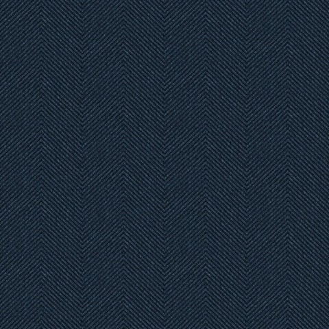 Navy Rattan Chevron Textured Wallpaper