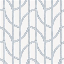Navy Salvo Chic Vines Wallpaper