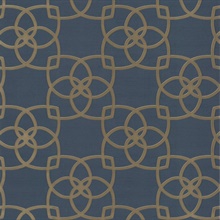 Navy Serendipity Geometric Intersecting Links