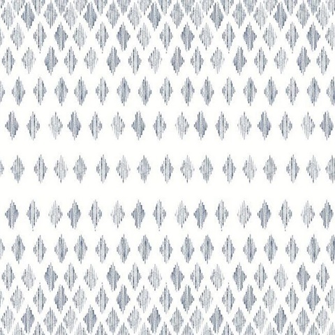 Navy & White Diamond Ombre Wallpaper