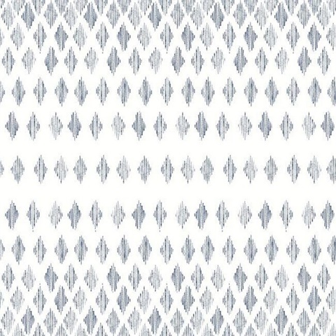 Navy & White Diamond Ombre Wallpaper