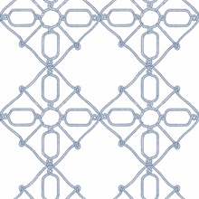 Navy &amp; White Seawater Diamond Trellis Peel and Stick Wallpaper