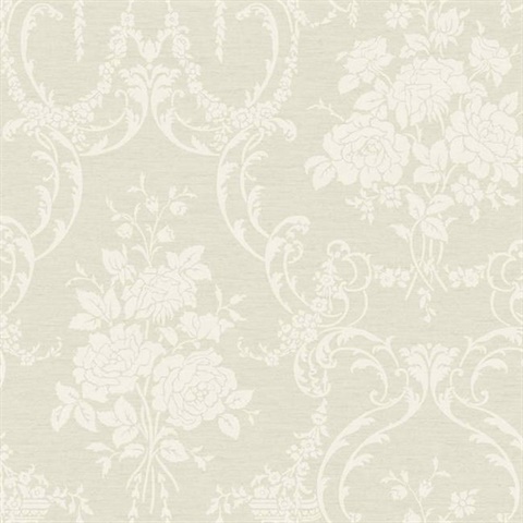 Neoclassical Rose Damask