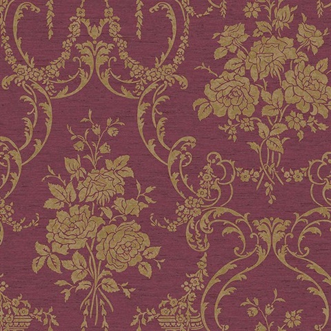 Neoclassical Rose Damask