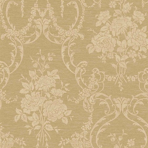 Neoclassical Rose Damask